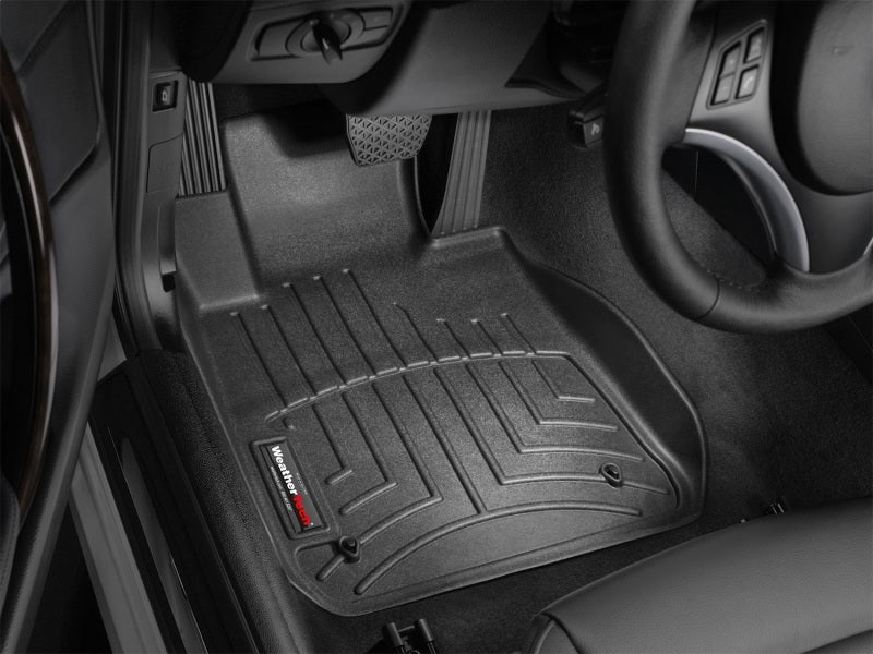 WeatherTech FloorLiner DigitalFit Front Floor Mats for 2008-2013 BMW 1-Series, Black - Part Number WET442531