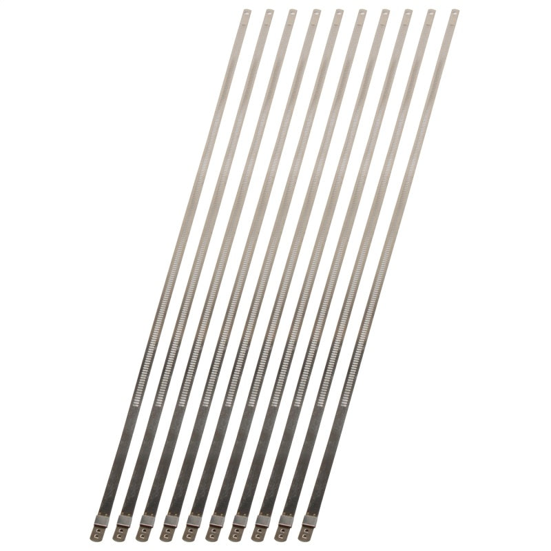 DEI Stainless Steel Positive Locking Tie 1/4 inch x 20 inch (10 Pack) for High Heat Applications