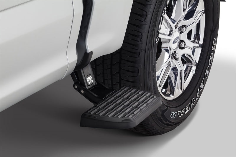AMP Research BedStep2 Retractable Side Step for Ford F-150 (2015-2024) - Black