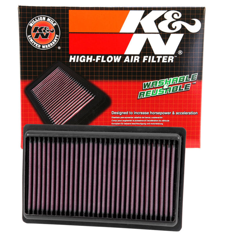 K&N Replacement Panel Air Filter for 2014-2015 Infiniti Q50 3.5L/3.7L V6 * High-Flow Reusable Filter