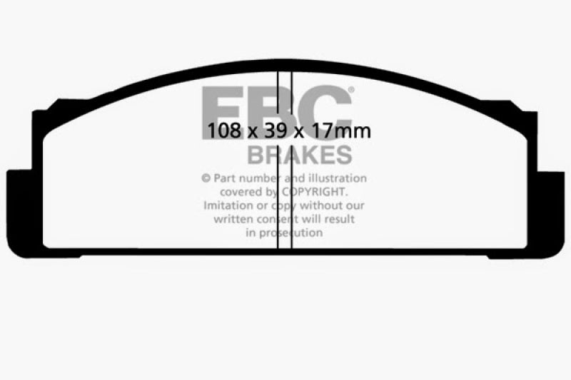 EBC Greenstuff 2000 Series Sport Brake Pads for Fiat 124 and 128 Models