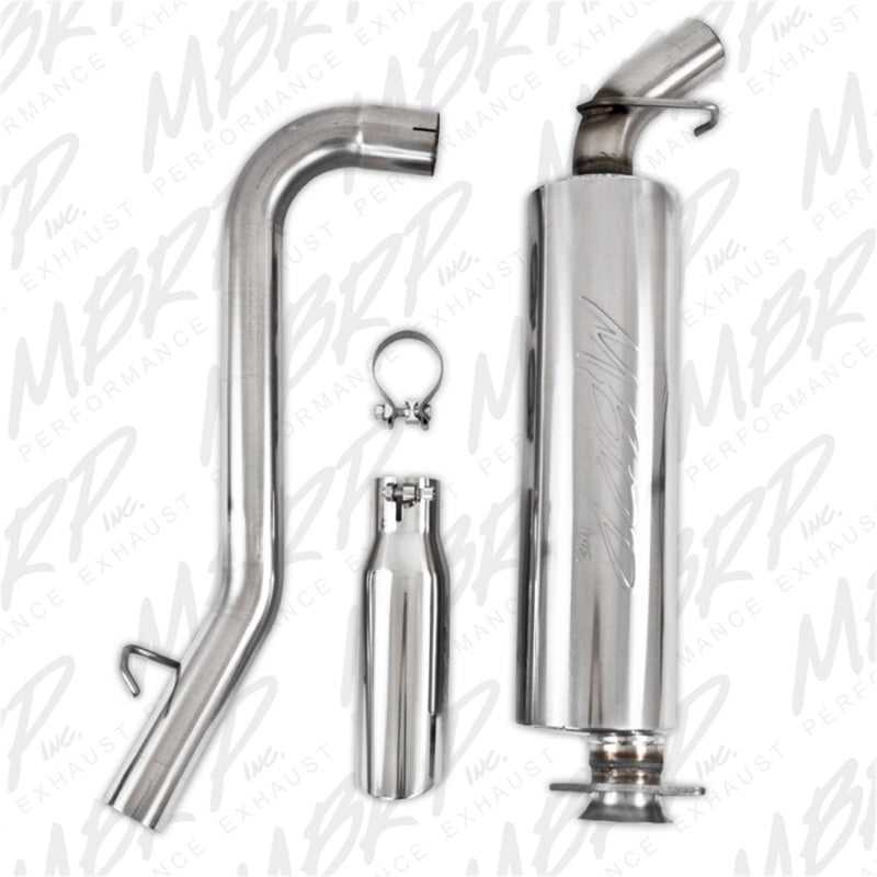 MBRP Armor Plus Series Cat Back Exhaust System for 2002-2006 Jeep Wrangler 2.5L & 4.0L