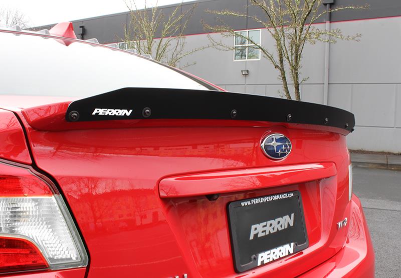 Perrin Performance Gurney Flap for 2015-2021 Subaru WRX Sedan with Premium Wing