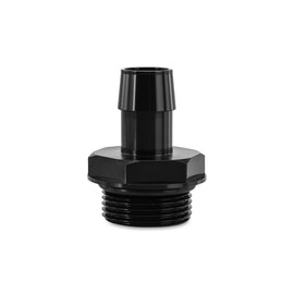 Mishimoto -16ORB to 3/4 Inch Hose Barb Aluminum Fitting - Black Anodized