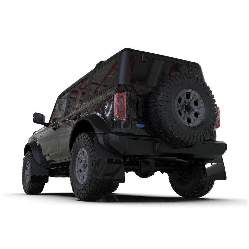 Rally Armor Steel Bumper and RR Series Mud Flaps for Ford Bronco (2021-2024) – Black with Metal Logo