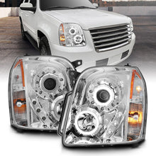 Load image into Gallery viewer, ANZO 2007-2014 GMC Yukon Projector Headlights with Halo - Chrome Housing and CCFL Rings