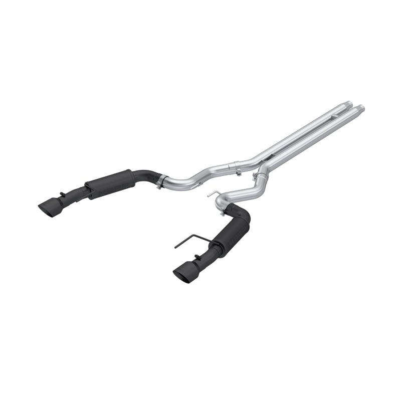 MBRP Armor BLK Series 3-Inch Cat-Back Dual Exhaust System for 2024-2026 Ford Mustang GT S650, Black Coated Aluminized Steel