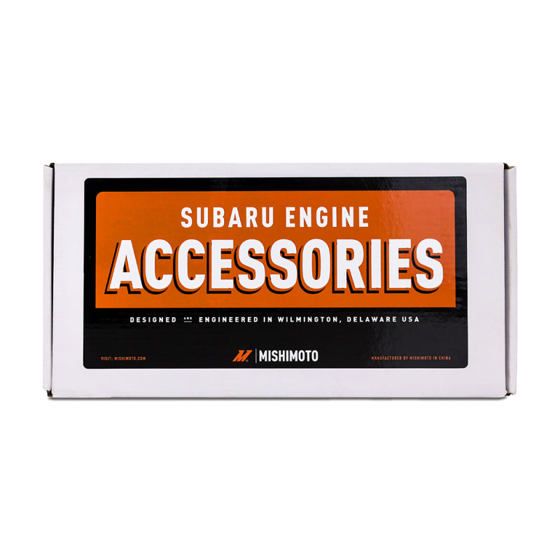Mishimoto 2022+ Subaru WRX Pulley Cover Black - Durable Aluminum Engine Bay Accessory