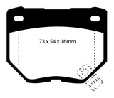 EBC Redstuff Ceramic Low Dust Rear Brake Pads for Nissan Skyline R32 (1989-1995)