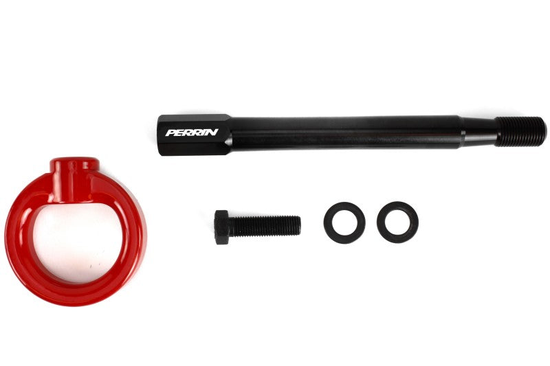 Perrin Performance Front Tow Hook Kit for Subaru WRX, STI, Impreza, and Legacy - Red