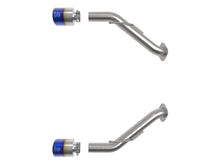 Load image into Gallery viewer, aFe Takeda 2-1/2 Inch Stainless Steel Axle-Back Exhaust System with Blue Flame Tips for 2023 Nissan Z V6-3.0L (TT)