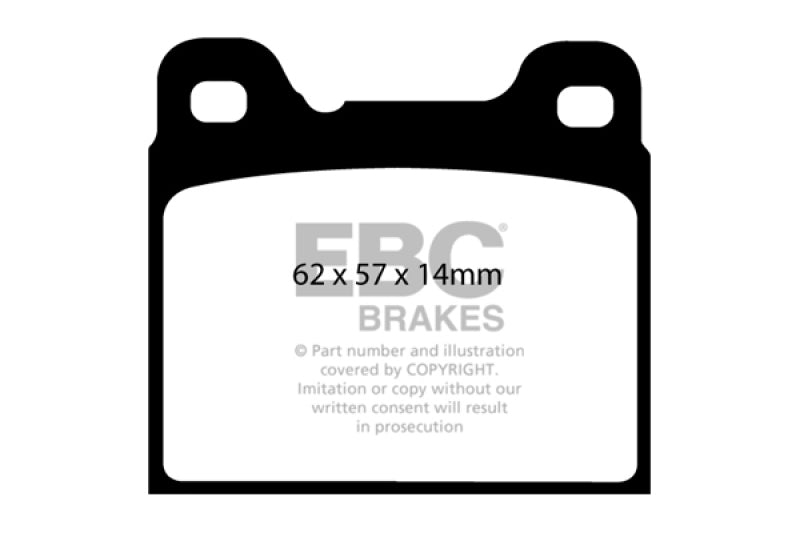 EBC Redstuff Ceramic Rear Brake Pads for Volvo 940 & 960 - Part Number ebcDP31043C