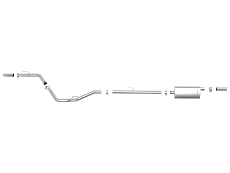 aFe Apollo GT Series 2-1/2 inch 409 Stainless Steel Cat-Back Hi-Tuck Exhaust System for 2020-2021 Jeep Gladiator (JT) V6-3.6L