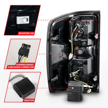 Load image into Gallery viewer, ANZO 15-19 Chevrolet Silverado LED Taillight with Sequential Light Bar and Smoke Lens, Black Housing – Pair