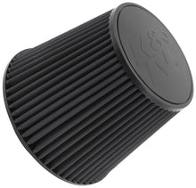 Load image into Gallery viewer, K&amp;N Engineering Universal Rubber Round Tapered Air Filter - 6 Inch Flange ID, 9 Inch Base OD, 6.625 Inch Top OD, 7.5 Inch Height - Part Number KNNRU-5177HBK