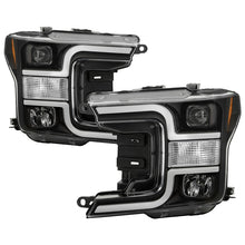 Load image into Gallery viewer, Spyder 18-19 Ford F-150 Projector Headlights - Halogen Model Only - Black (Part No. PRO-YD-FF15018-LB-BK)