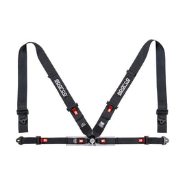 Sparco Belt 4Pt 3-inch/2-inch Competition Harness - Black, Part Number SPA04716M1NR