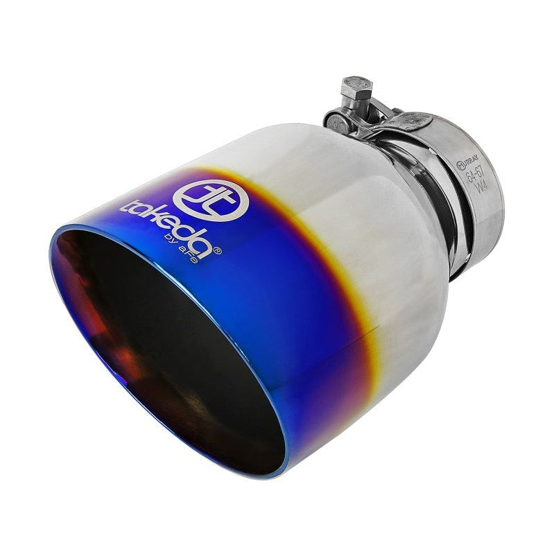aFe Takeda 13+ Subaru BRZ & Toyota 86/GR86/FR-S Dual Cat-Back Exhaust System with Blue Flame Tips - 49-36023-L