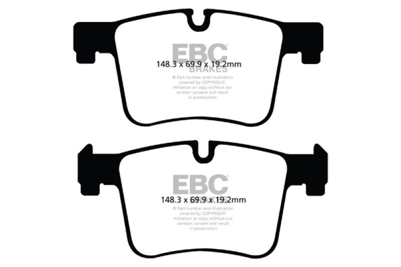 EBC Ultimax OEM Replacement Front Brake Pads for BMW X3 2.0 Turbo (F25) * Part No. ebcUD1561