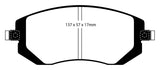 EBC Redstuff Ceramic Low Dust Brake Pads for Subaru Legacy 2005-2007