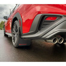 Load image into Gallery viewer, Rally Armor 22-25 Subaru WRX Black UR Mud Flap with Red Logo – Durable Polyurethane Weather-Resistant Mud Guard