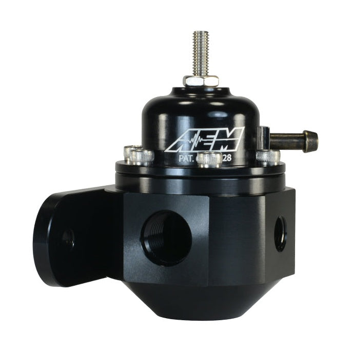 AEM Universal Black Adjustable Fuel Pressure Regulator (Part Number: AEM25-302BK)