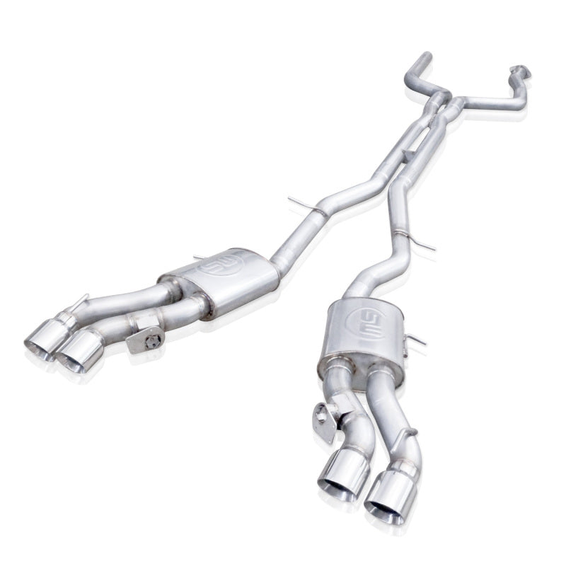 Stainless Works 2016-2019 Cadillac CTS-V Sedan Catback Exhaust System with Dual-Mode Turbo Mufflers and Resonated X-Pipe