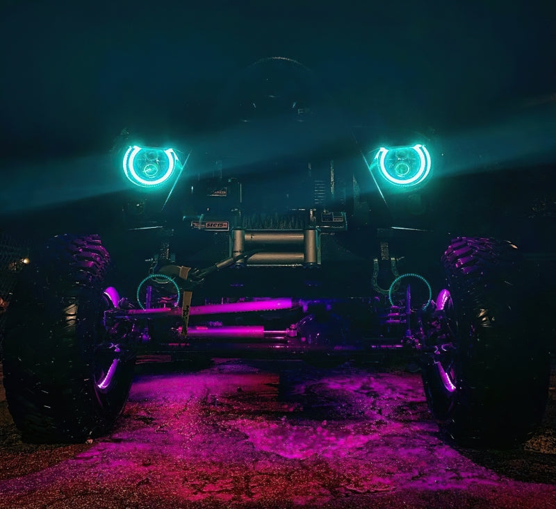 ORACLE Lighting 7-inch High Powered LED Headlights with Dynamic ColorSHIFT for Jeep Wrangler and Off-Road Vehicles