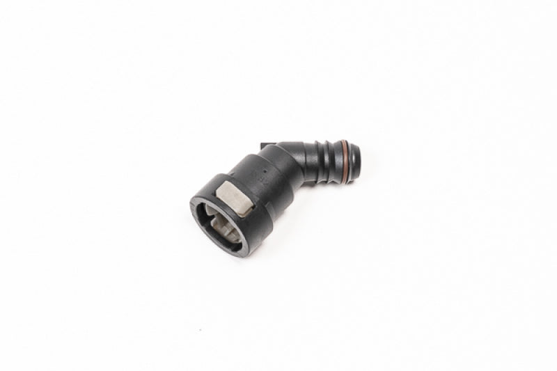 Radium Engineering 16mm SAE Female to 45-Degree 5/8 Inch Barb Quick Connect Adapter