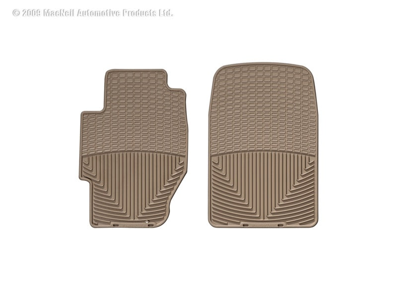 WeatherTech All-Weather Front Floor Mats for Mazda 3 and Honda Civic - Tan