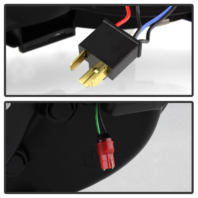 Spyder 05-11 Toyota Tacoma Version 2 Projector Headlights with Light Bar DRL - Black Smoke Smoke