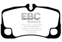 Load image into Gallery viewer, EBC Yellowstuff Rear Brake Pads for Porsche 911 (997) 2009-2012 * High-Performance Street and Track Use