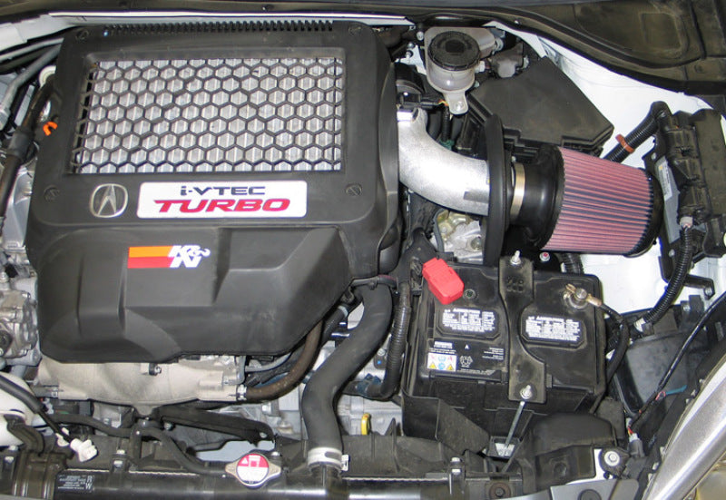 K&N Engineering 69-0017TS Silver Typhoon Short Ram Cold Air Intake for Acura RDX (2007-2011)