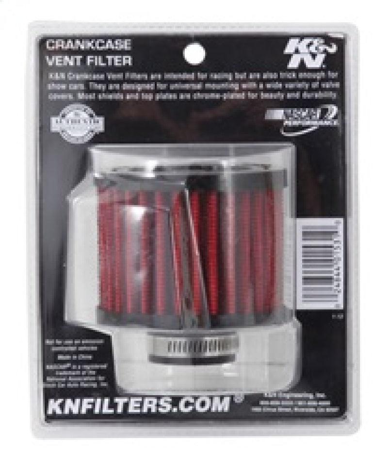 K&N Engineering K&N 62-1410 Rubber Base Crankcase Vent Filter for Classic and Racing Vehicles