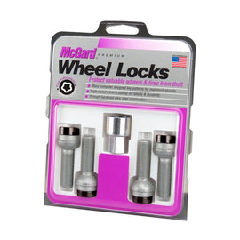 McGard Wheel Lock Bolt Set – Radius Seat, M14 x 1.5 Thread, 17mm Hex, Black Finish