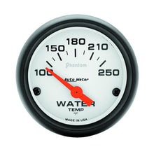 Load image into Gallery viewer, AutoMeter Phantom 52mm Electronic Water Temperature Gauge - 100-250°F for Automotive Performance and Reliability