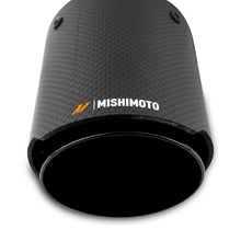 Load image into Gallery viewer, Mishimoto Carbon Fiber Dual Exhaust Tips 2.5 Inch Inlet, Black - Part Number misMMEXH-TIP-CFD25BK