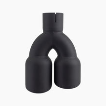 Load image into Gallery viewer, Mishimoto Dual Offset Exhaust Tips 2.5-inch Inlet, 3-inch Outlet Slash Cut in Black