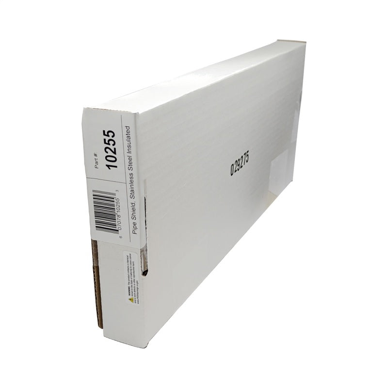 DEI Pipe Shield 6in x 12in - High-Temperature Stainless Steel Heat Barrier for Automotive Applications