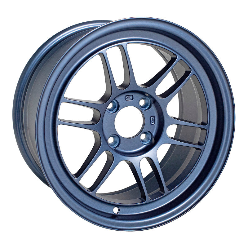 Enkei RPF1 15x8 Matte Blue Alloy Wheel with 4x100 Bolt Pattern and 28mm Offset - Part Number enk3795804928MB