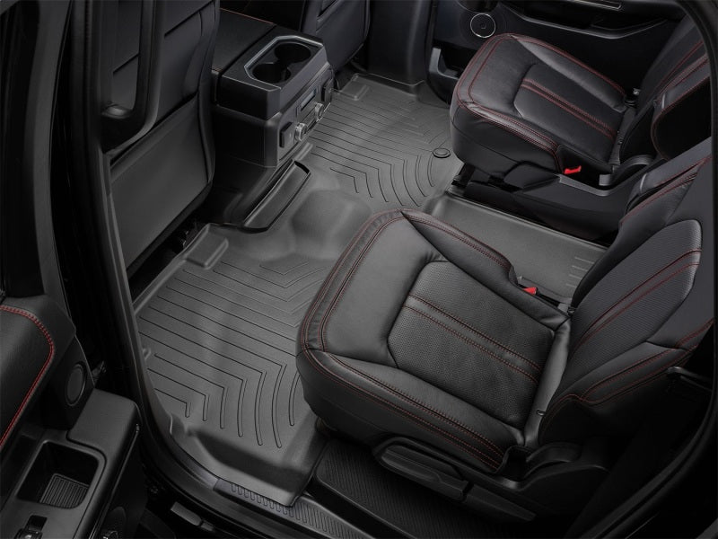 WeatherTech FloorLiner HP Rear and 3rd Row Floor Mats, Black – Part 4412955IM