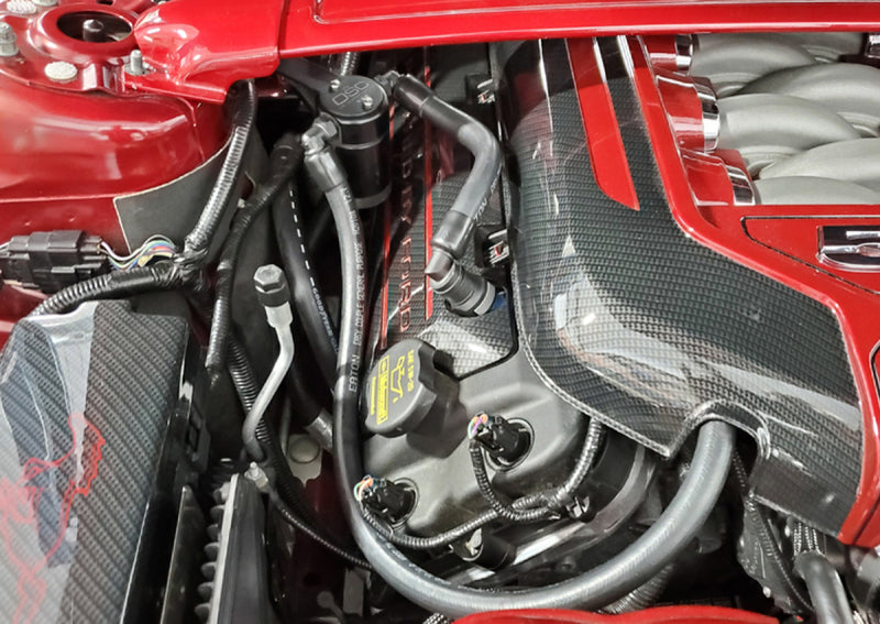 J&L Oil Separator 3.0 Passenger Side JLT3041P-B for 2011-2014 Ford Mustang GT and 2012-2013 Boss 302
