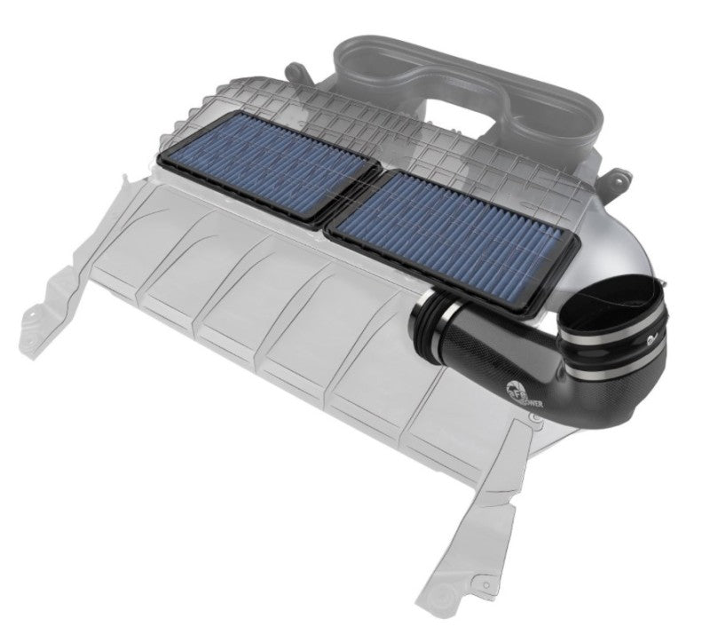 aFe Super Stock Carbon Fiber Pro 5R Induction System for Ram 1500 TRX 2021-2024 with Part Number AFE55-10014RC