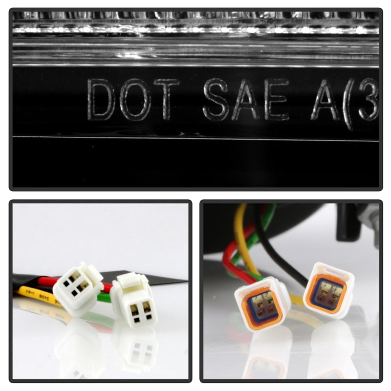 Spyder BMW 3 Series F30 Full LED Tail Lights with Sequential Turn Signal and Red Light Bar - Black (2012-2018)