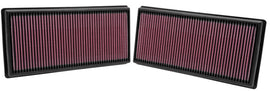 K&N Replacement High-Flow Air Filter for Land Rover LR4 and Range Rover Sport - Part No. KNN33-2446