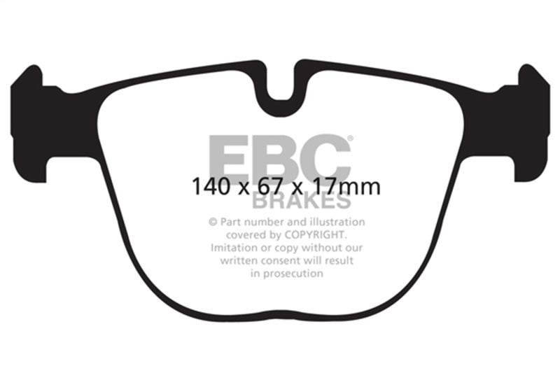 EBC DP52008NDX Bluestuff NDX Rear Brake Pads for BMW X5M and X6