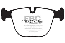Load image into Gallery viewer, EBC DP52008NDX Bluestuff NDX Rear Brake Pads for BMW X5M and X6