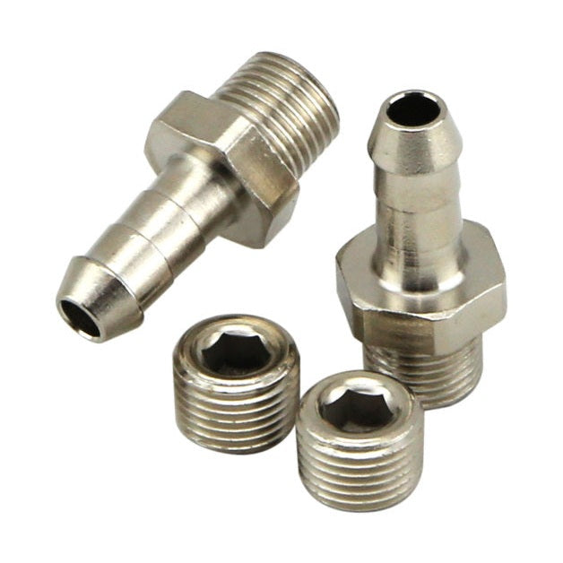 Turbosmart 1/8 Inch NPT to 6mm Hose Tail Fittings and Blanks - Durable Automotive Plumbing Components