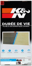 Load image into Gallery viewer, K&amp;N Engineering HVAC Filter 14 x 30 x 1 - Washable and Reusable Pleated Synthetic Filter