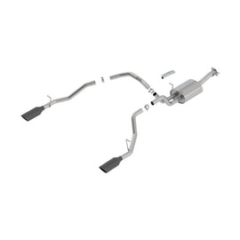 Borla S-Type Cat-Back Exhaust System for 2019-2024 Ram 1500 with 5.7L V8, Black Chrome Tips